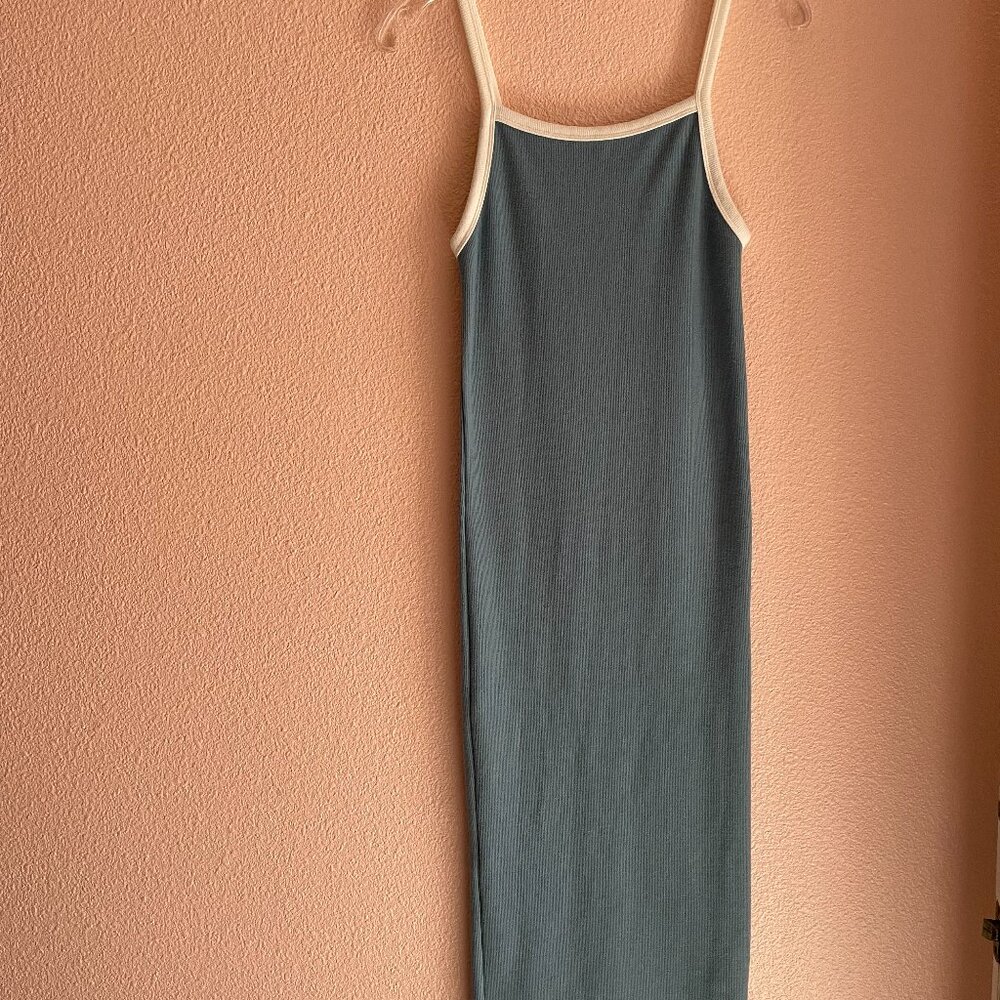 ROLLAS MIDI TUBE TANK DRESS - ROBIN'S EGG BLUE SIZE 8/SMALL NWOT